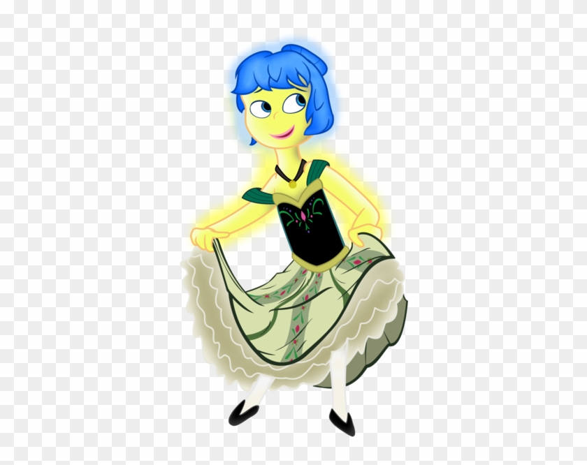 Inside Out's Joy As Coronation Anna By Cartuneslover16 - Inside Out #935436