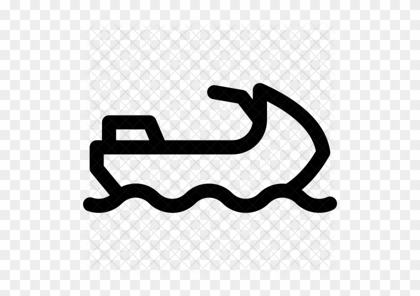 Jet-ski Icon - Calligraphy #935712