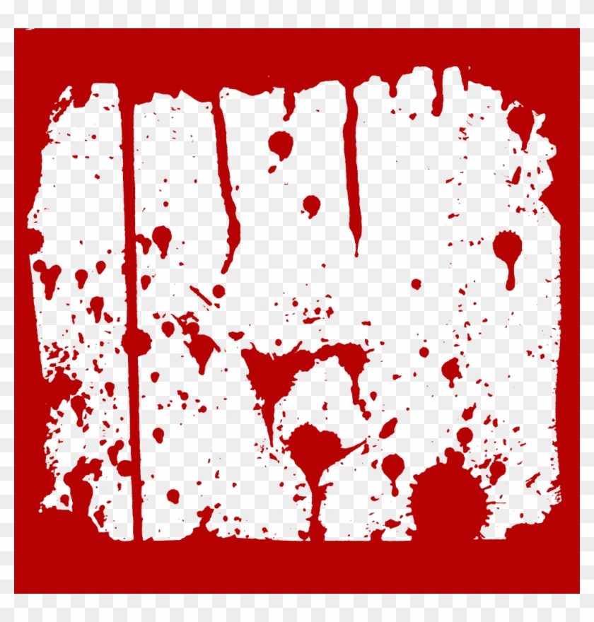 Blood Red Frame Png High-quality Image - Blood Splatter Frame Png #935810
