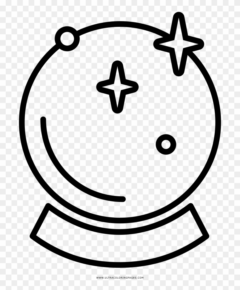 Crystal Ball Coloring Page - Dibujos De Bolas De Cristal #935882