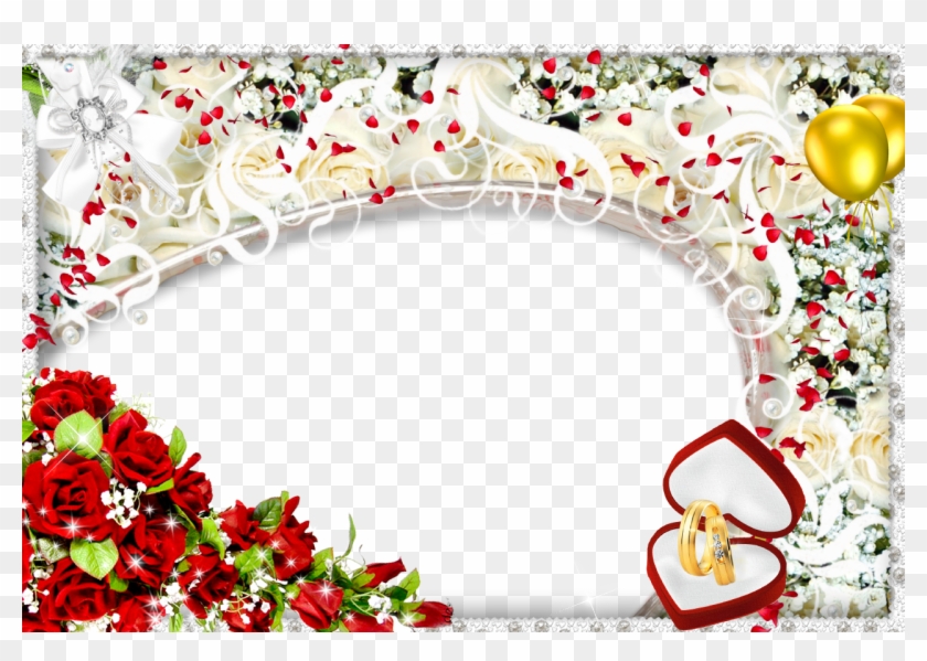 Pics Photos Png Frame Psd Photo Wedding Frames Pics - Wedding Photo Frame Png File #936339