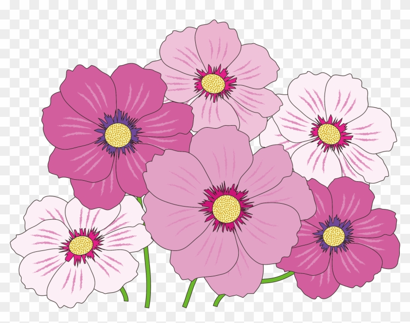 This Free Icons Png Design Of Pink And White Flowers - Easy Flower Beautiful Nature: 30 A Grayscale Fantasy #936518