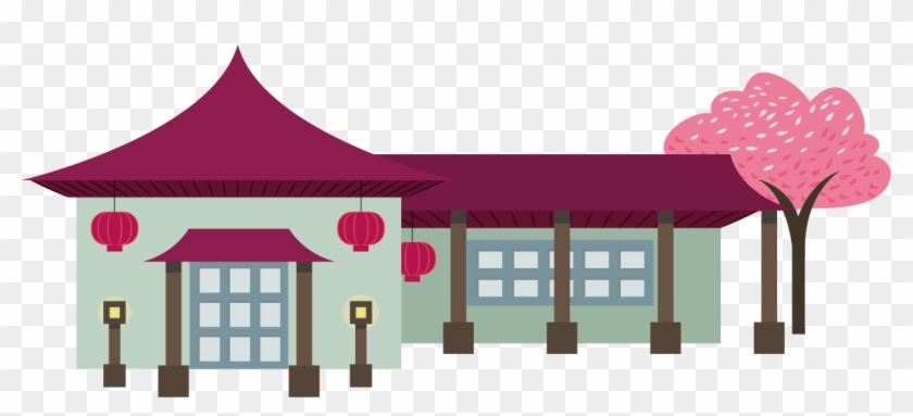 Japan Temple Building Download Clip Art - Japan Png Cartoon Building #936841