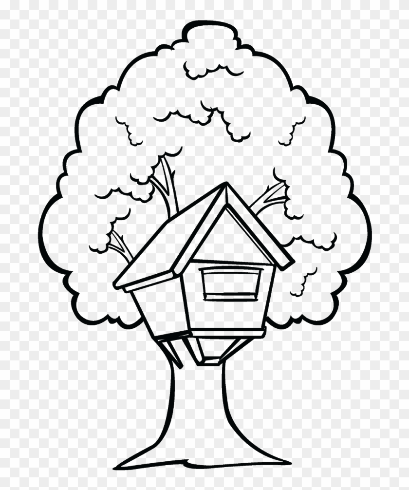 Creative Tree House Clip Art Medium Size - Tree House Clip Art #936893