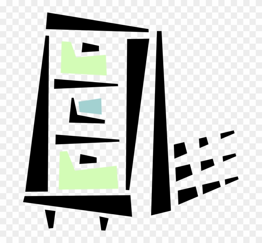 Vector Illustration Of Filing Cabinet Office Furniture - Vector Illustration Of Filing Cabinet Office Furniture #937482