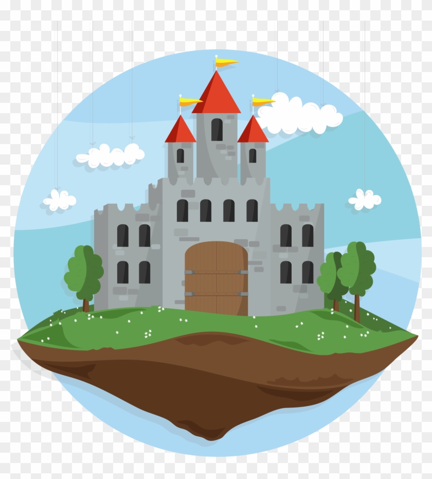 Castle Clip Art - Castle In The Sky Vector #937732