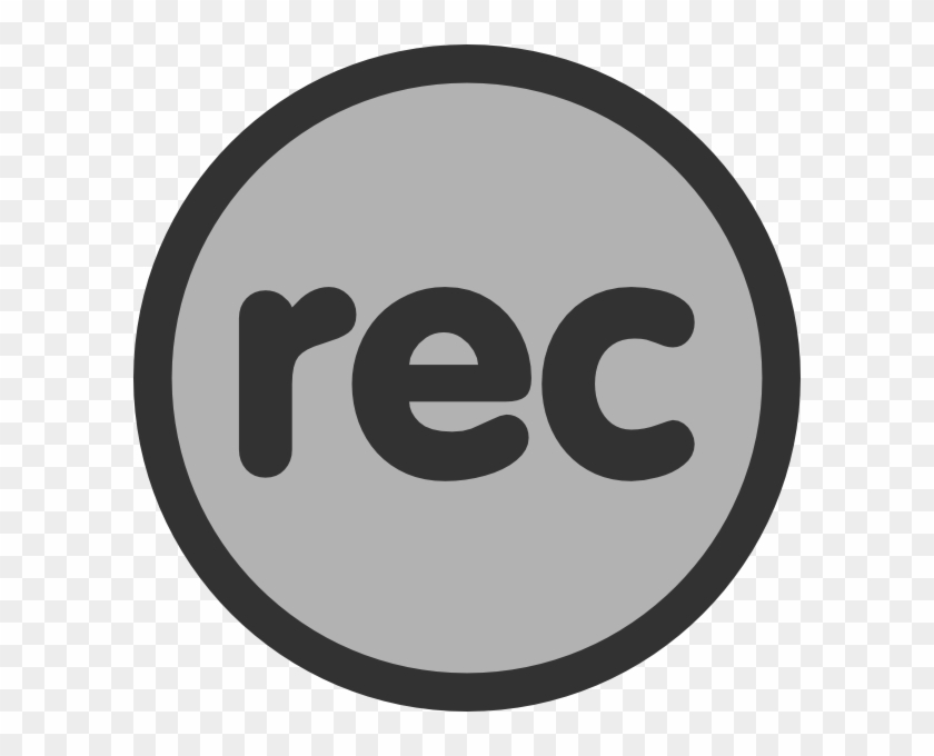 Calculator Button Stickers Stock Vector - Record Button Black And White #937791