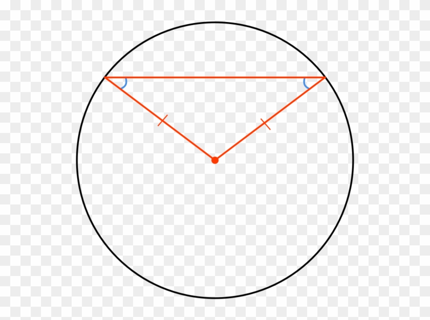 Two Radii Form An Isosceles Triangle - Circle #938212