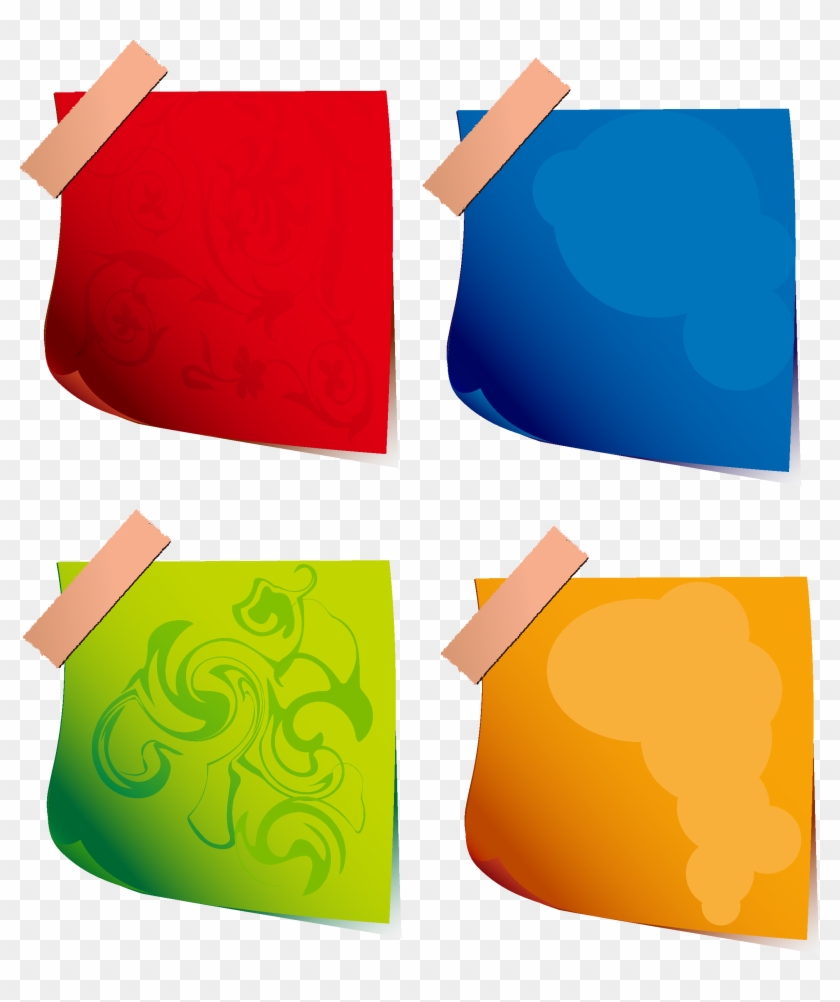 Post-it Note Paper Adhesive Tape Sticker - Vector Paper Notes #938356