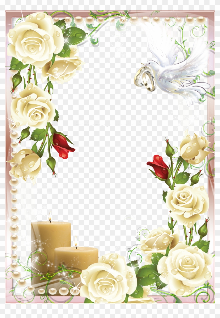   Flower Background Frame Png #938431