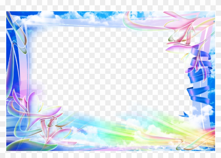 Frame For Photo Heavenly Flowers - Фон Для Рамка #938433