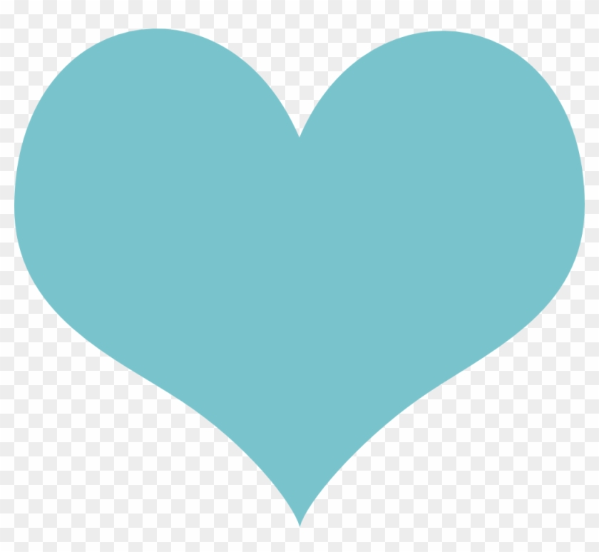 Heart Colour Cadet Blue Valentine 9 - Coração Verde Agua Png #938731