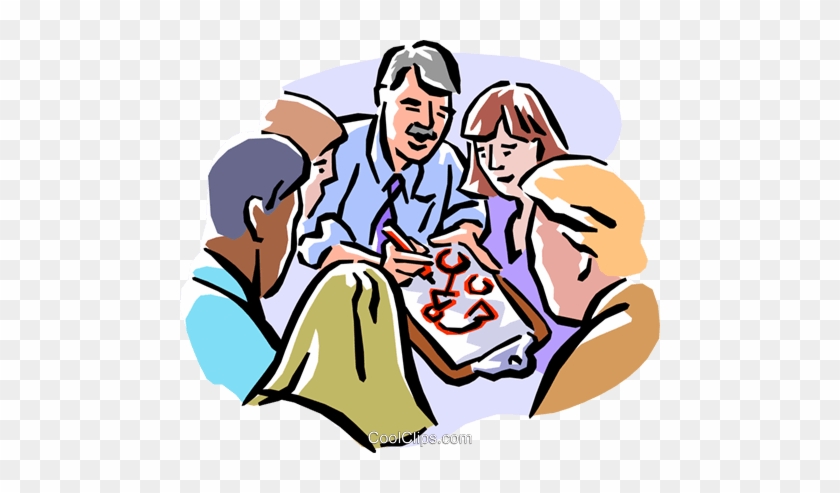 Group Leader Giving Directions Royalty Free Vector - Giving Directions Clip Art #939142