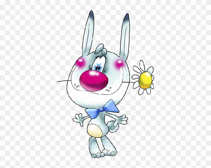 Valentine Cute Animal Cartoon Images - Зайчик Спасибо #939388