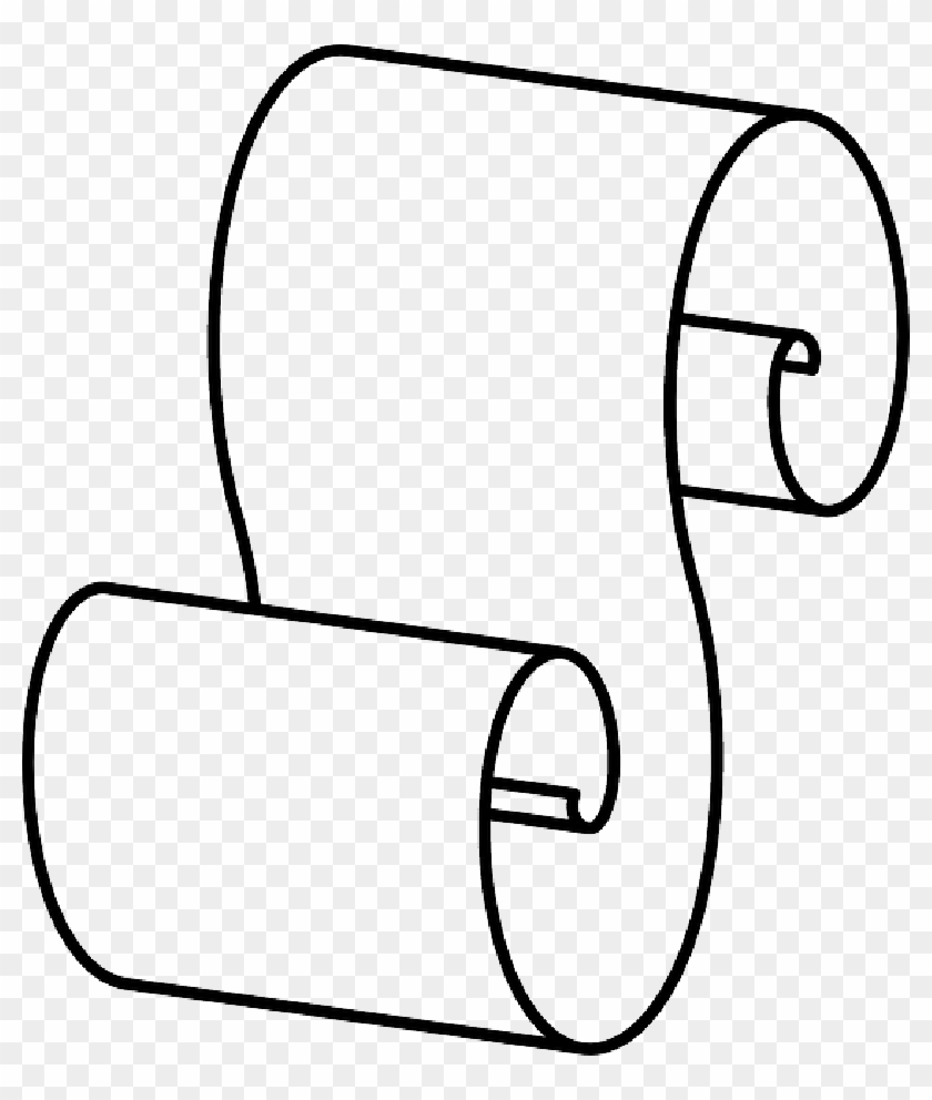 Scroll, Paper, Open, Design, Cartoon, Banner - Paper Scroll Clip Art #940062
