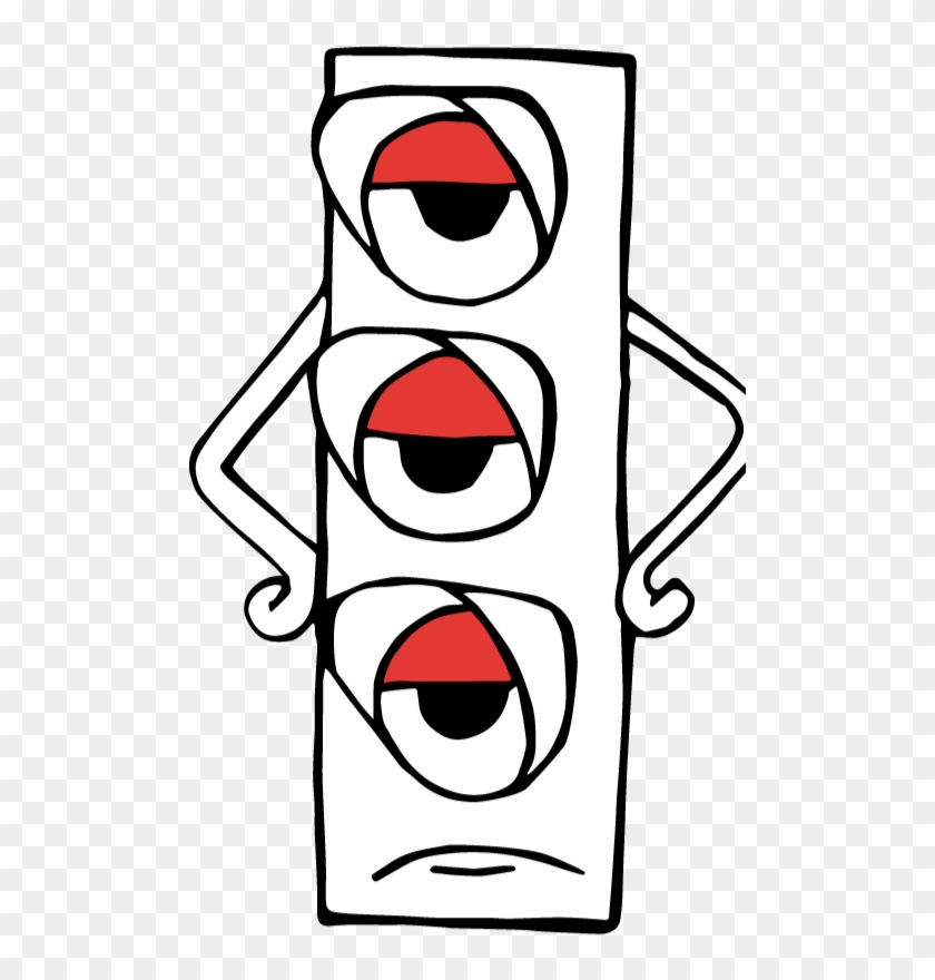 White Traffic Drawing Red Clip Art - White Traffic Drawing Red Clip Art #940902