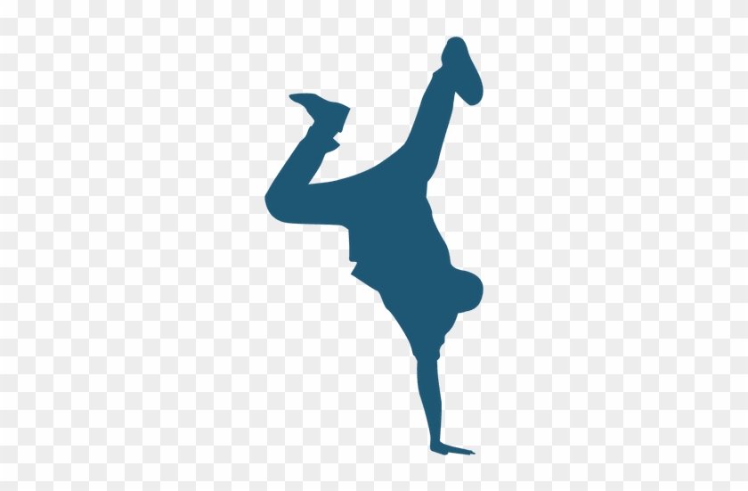 Hip Hop Dancer Man Handstand Silhouette - Bailarin Hombre Silueta #941841