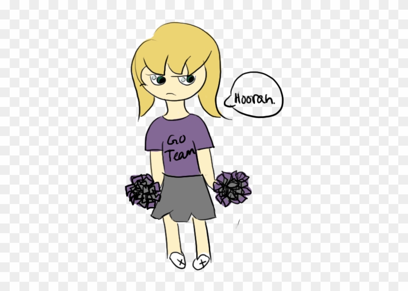 Depressed Cheerleader By Hzmeow - Cartoon #942190