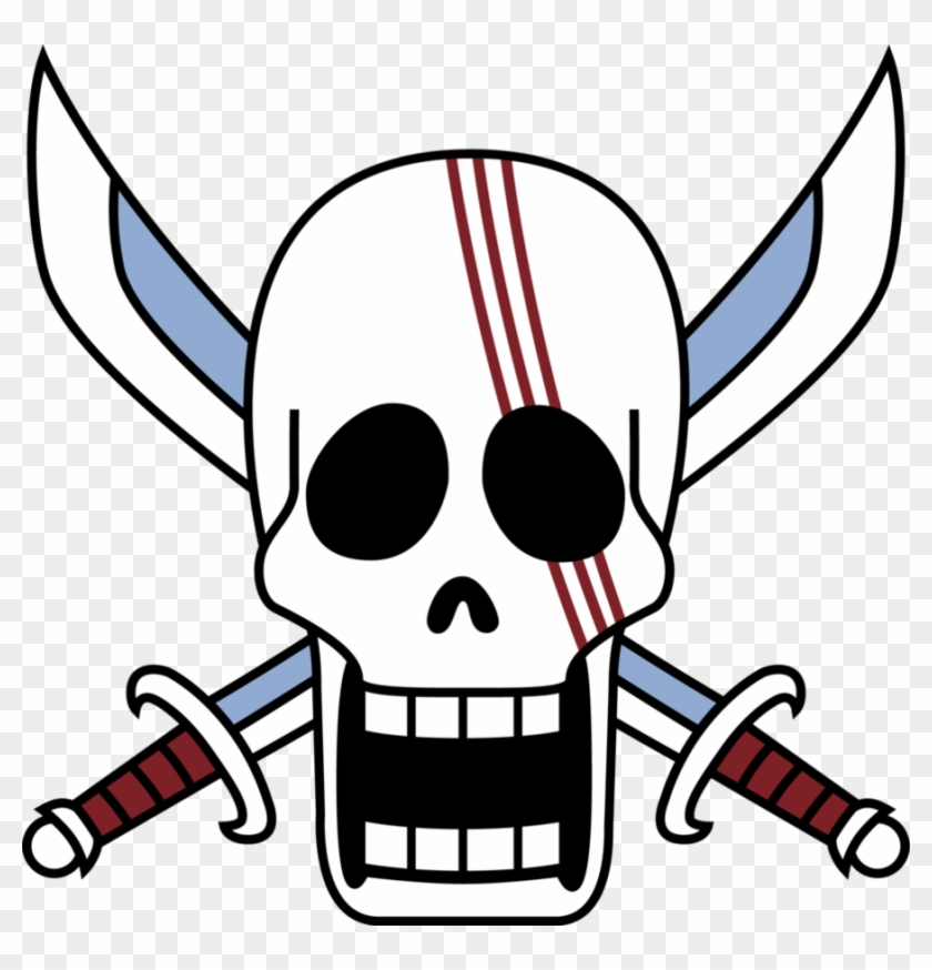 Red-haired Pirate Flag By Kaitaruhatake - One Piece Jolly Roger Shanks #942209