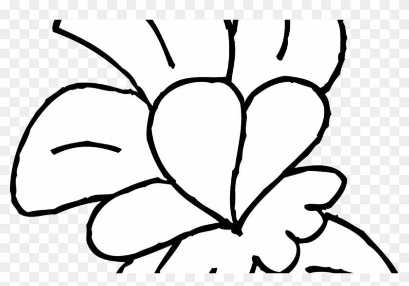 Cute Flower Coloring Page 3 Clip Art Sweet Clip Art - Clip Art #942321