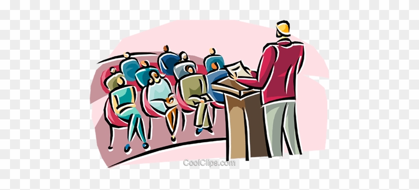 Person Making A Speech To An Audience Royalty Free - General Meeting #942894