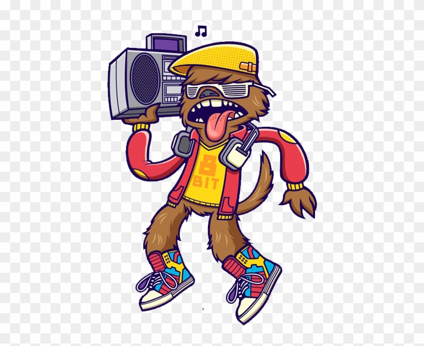 Drawing Cartoon Graffiti Hip Hop - Cartoon #942898
