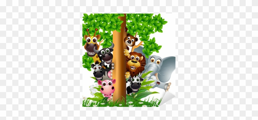 Various Funny Cartoon Safari Animal Sticker • Pixers® - Bachchon Ka Panchtantra : Meghvarn Jeeta Aur Arimardan #943151