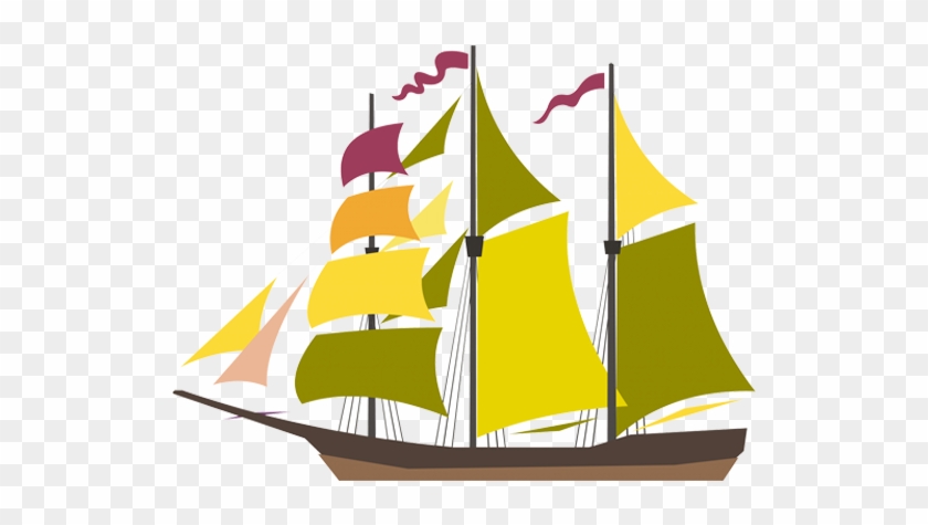 Sailing Boat Silhouette Clip Art At Clker - Perahu Png #943395