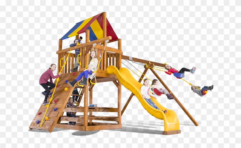 Turbo Carnival Clubhouse Pkg Ii 42a Swingset - Playground Slide #943454