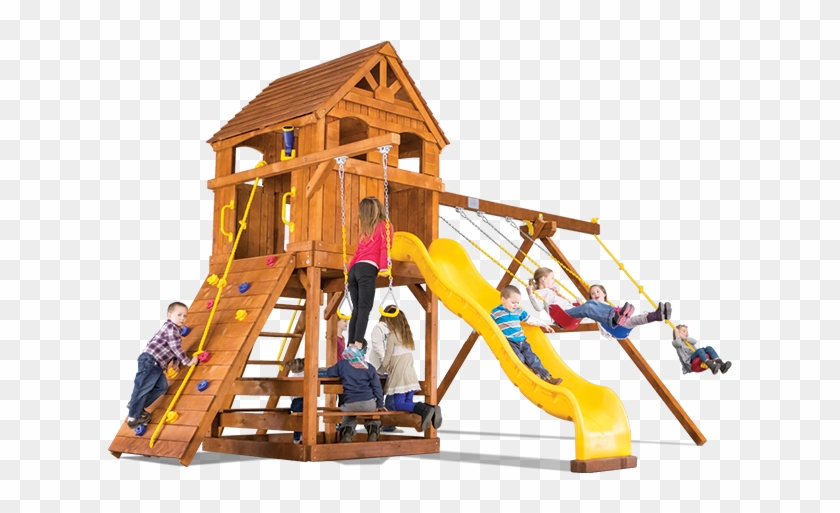 Turbo Carnival Clubhouse Pkg Ii With Cabin Pkg 42b - Playground Slide #943521