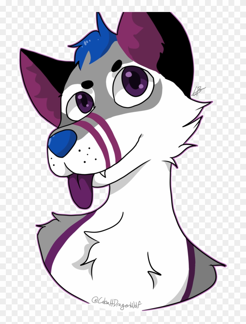 Midnight Summer Wolf Art By Cobaltdragonwolf - Cartoon #944116