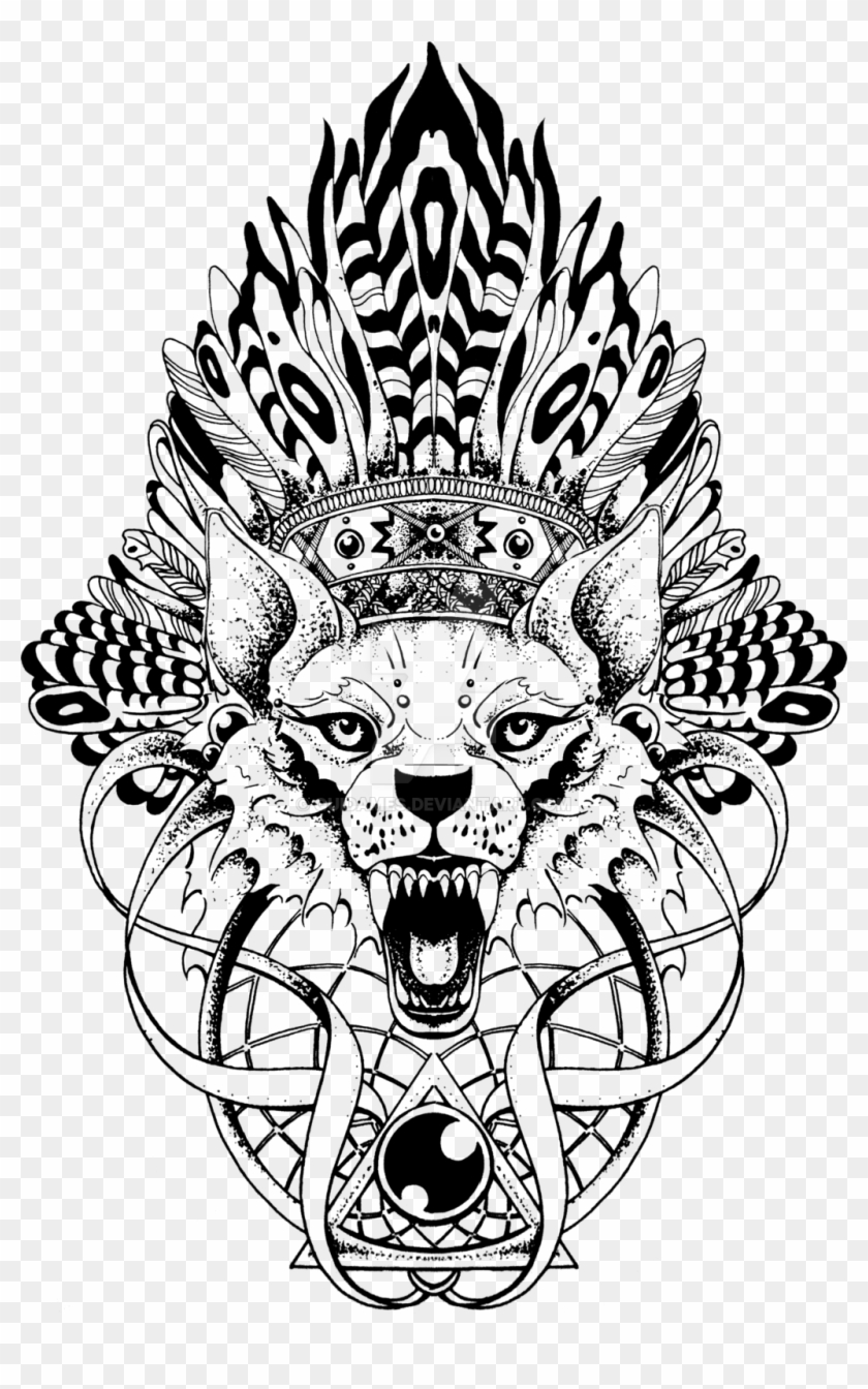 Angry Wolf By Quidames On Deviantart - Wolf Totem Tattoo #944124
