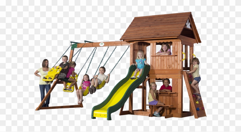 On Special $1,399regular $1,799 - Backyard Discovery 55004com Alpine Swing Set, Brown #944158