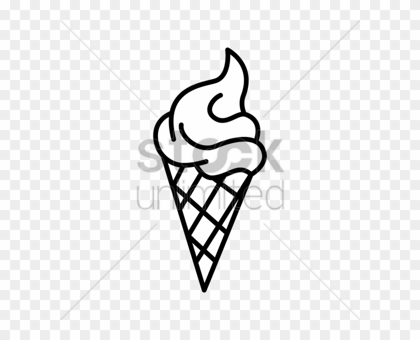 Ice Cream Cone Vector Image - Ice Cream Cone Vector Image #944434