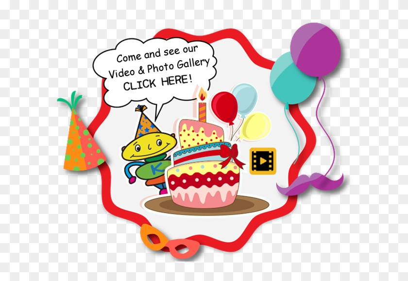 Aspace Art - Cake And Balloons Birthday Banner Personalized Party #944573