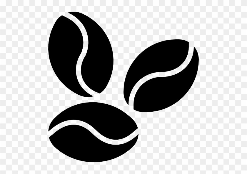 Cappuccino Clipart Black And White - Coffee Beans Vector Png #944837