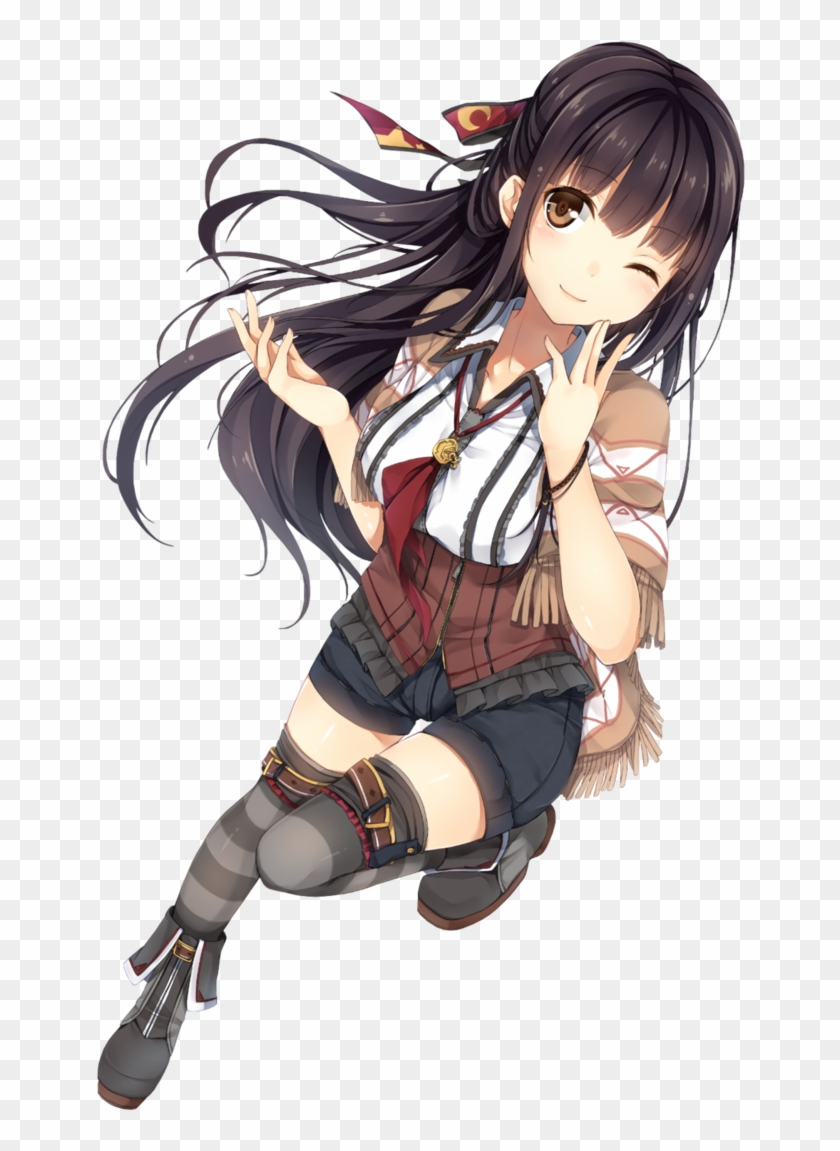 I Am An Anime Lover And I Love You - Anime Girl Brown Hai Render #944939