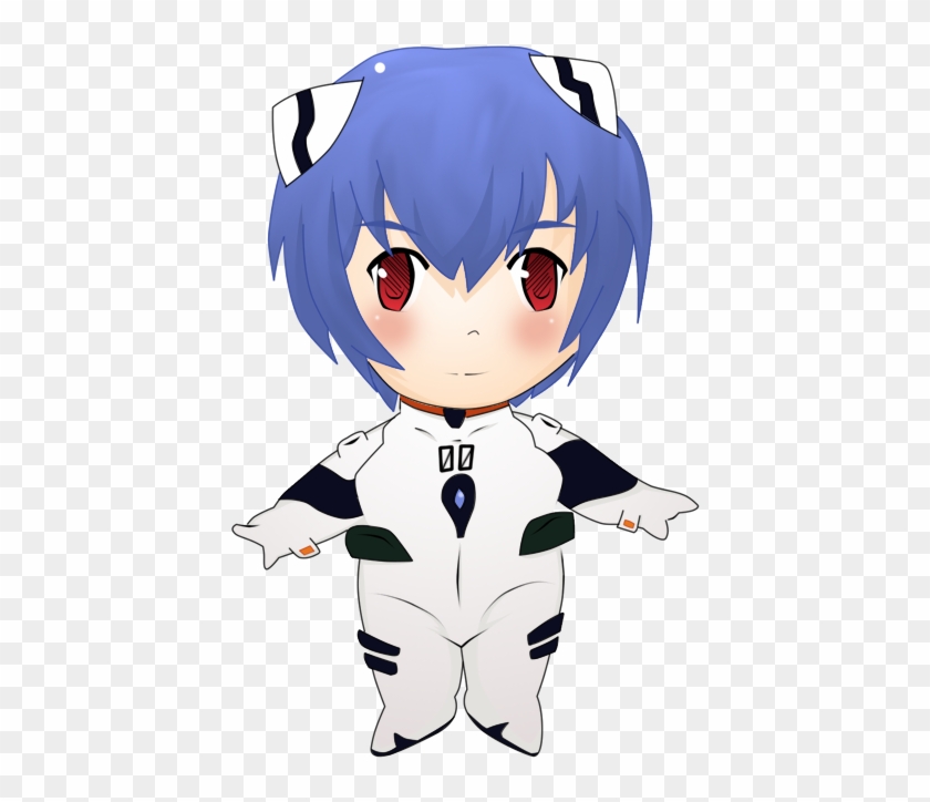 Chibi Rei Ayanami By Monocker - Cartoon #945450