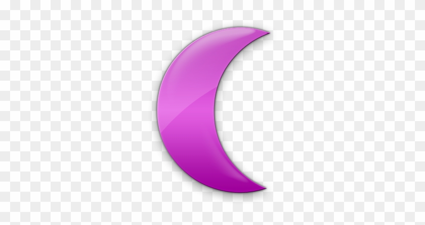 Moon Icon Clipart - Pink Moon Clip Art #945470