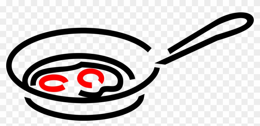 Vector Illustration Of Frying Pan, Frypan Or Skillet - Vector Illustration Of Frying Pan, Frypan Or Skillet #945573
