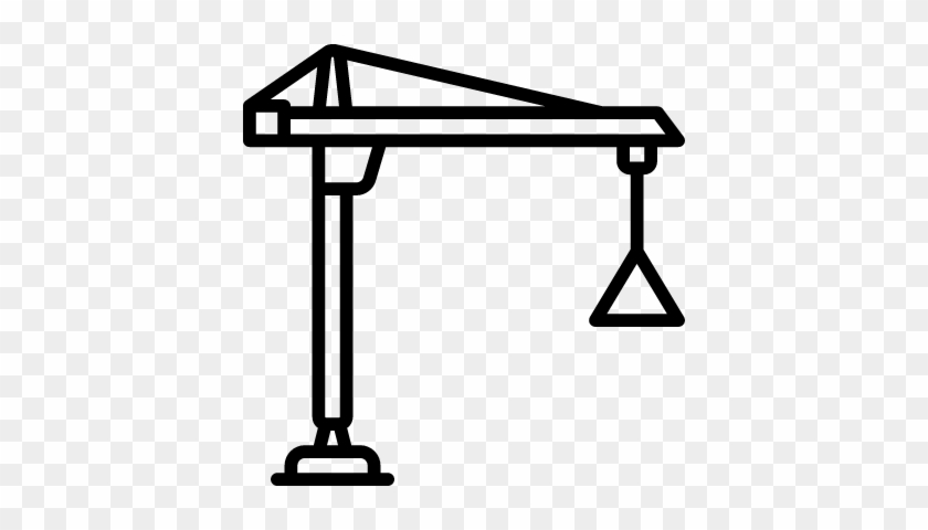 Construction Crane Vector - Silhouette Of A Crane #946475