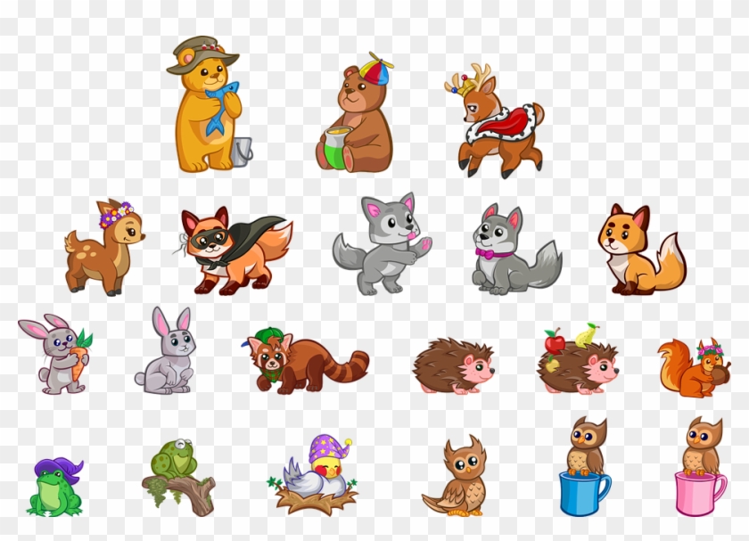 Cute Cartoon Baby Animals 16, Buy Clip Art - Rick And Morty As Animals #946519