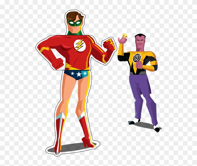 Green Lantern / Flash / Wonder Woman Mix & Match - Cartoon #946700