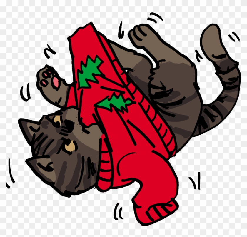 Cat And Christmas Sweater By Shabazik - Cartoon #946991