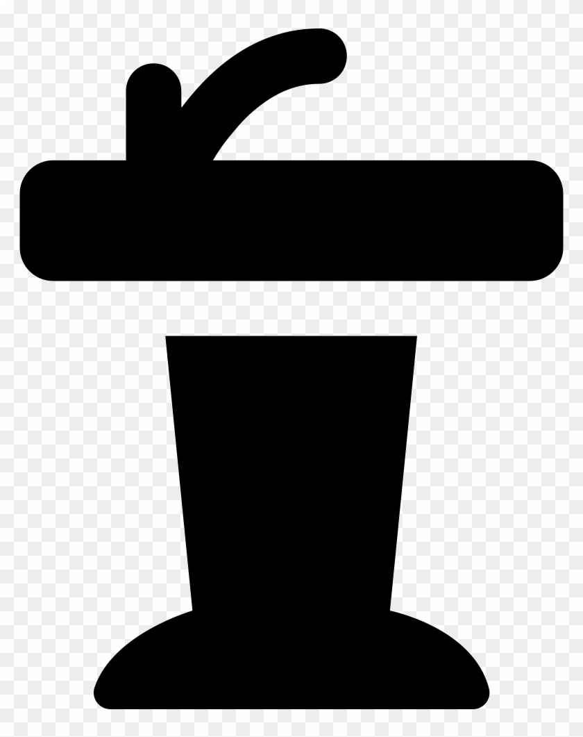 Presentation Podium With A Microphone Comments - Microphone #947409