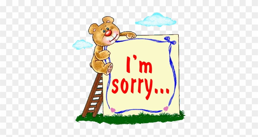 Teddy Bear Starying Up Text I Am Sorry Picture - Romantic Sorry To Lover #947524