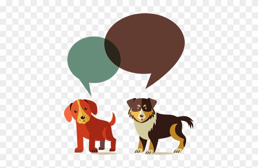 4 Dogs - Art Print: Marish's Dogs With Speech Bubbles - Vector #947639
