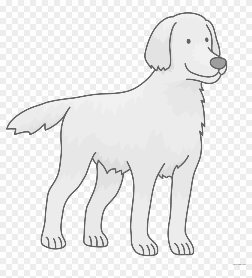 Dog Animal Free Black White Clipart Images Clipartblack - Clip Art #947674