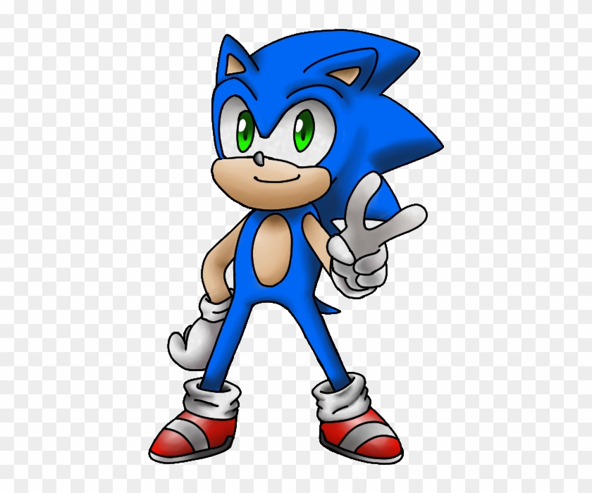 Classic Sonic By Kellycheeseburger10 - Cartoon #947835