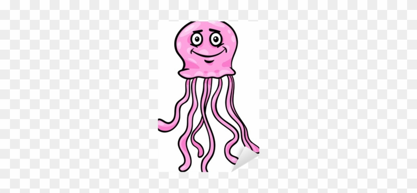 Jellyfish Clip Art Cartoon Illustration Sticker • Pixers® - Qualle Clipart #947919